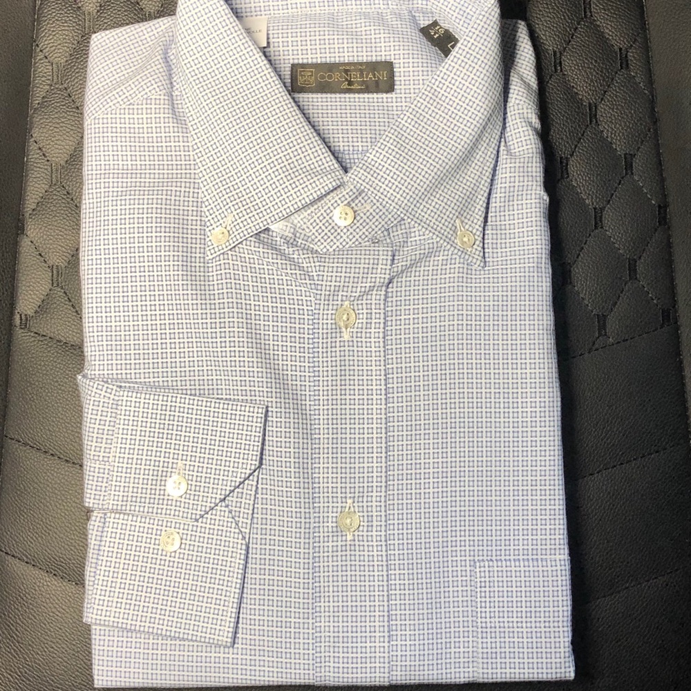 NWT $460 Corneliani 16 Shirt Large